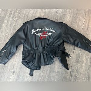 Authentic Vintage Harley Davidson Rebel Rose Zip Up Jacket